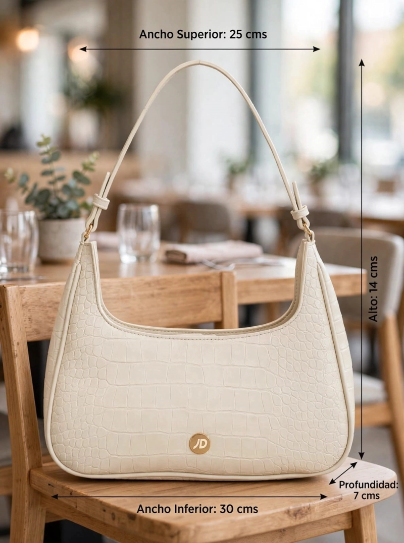 CARTERA TOTE TEXTURA ANIMAL PRINT POLLINI - POM093X | BLANCO - 3