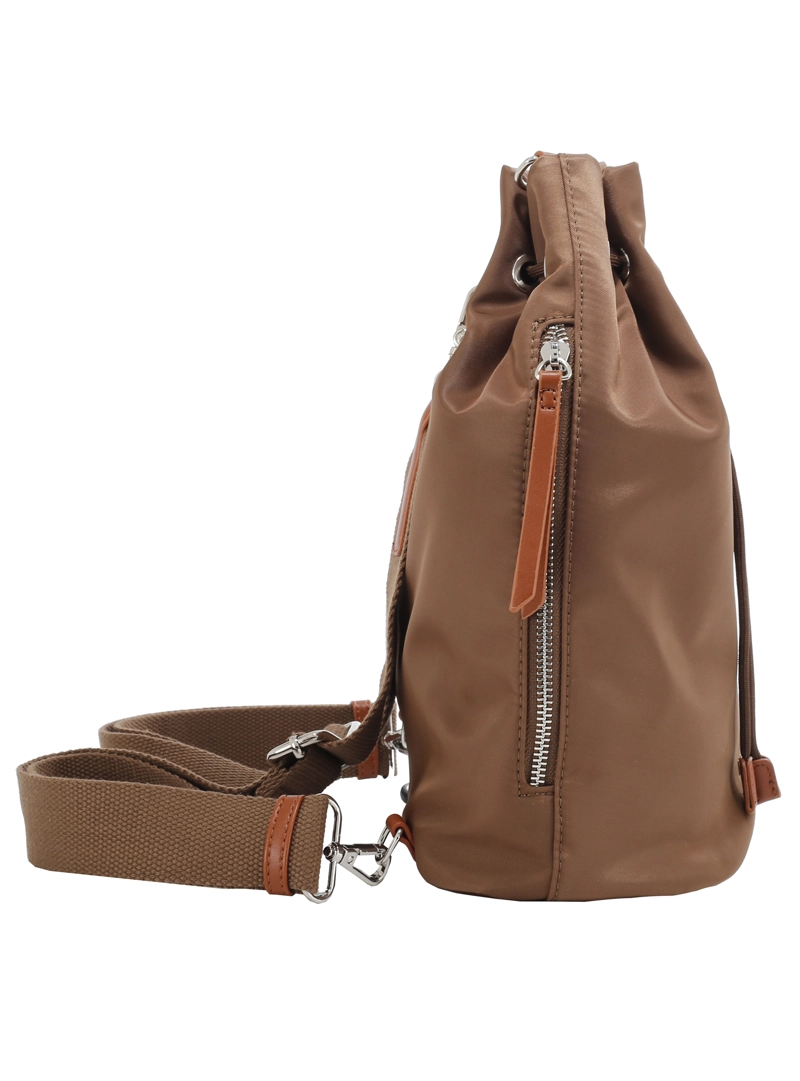 MOCHILA MUJER BUCKET POLLINI - POM095X | MARRON OSCURO - 4