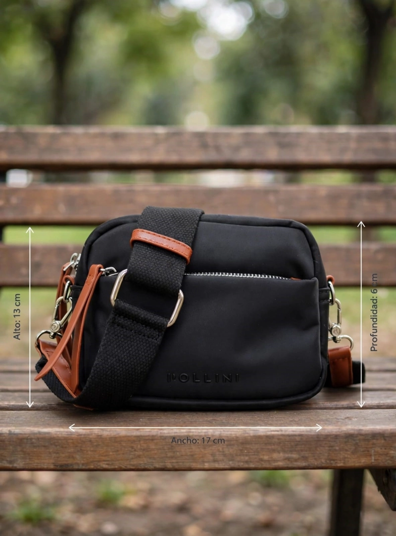 CARTERA BANDOLERA LIVIANA POLLINI - POM096X | NEGRO - 2
