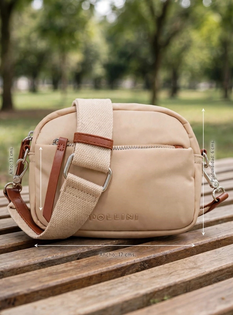 CARTERA BANDOLERA LIVIANA POLLINI - POM096X | BEIGE - 2