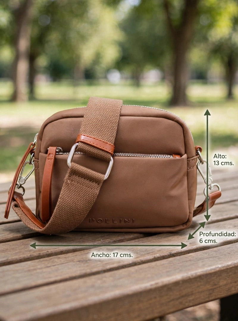 CARTERA BANDOLERA LIVIANA POLLINI - POM096X | MARRON OSCURO - 2