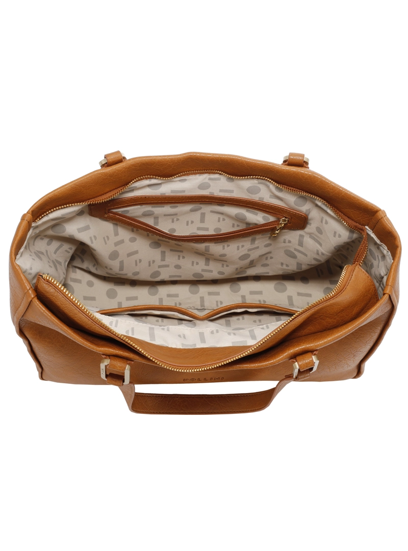 CARTERA TOTE XL DETALLE ARGOLLAS ZAPPA - POM097X | MARRON CLARO - 9