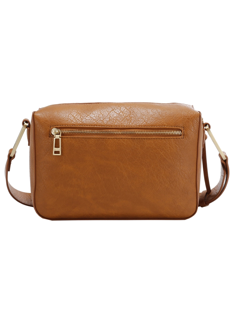 CARTERA BANDOLERA CON TEXTURA POLLINI - POM098X | MARRON CLARO - 5