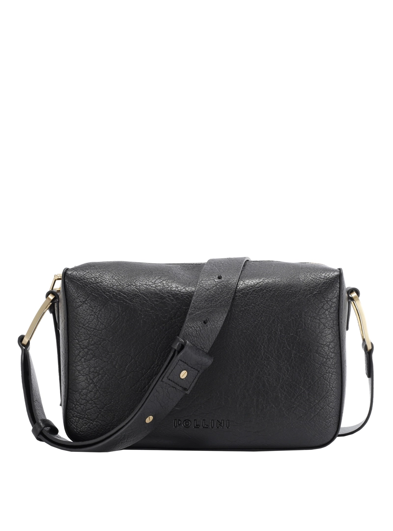 CARTERA BANDOLERA CON TEXTURA POLLINI - POM098X | NEGRO - 7