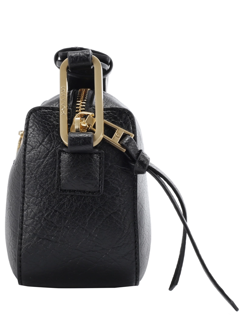CARTERA BANDOLERA CON TEXTURA POLLINI - POM099X | NEGRO - 4