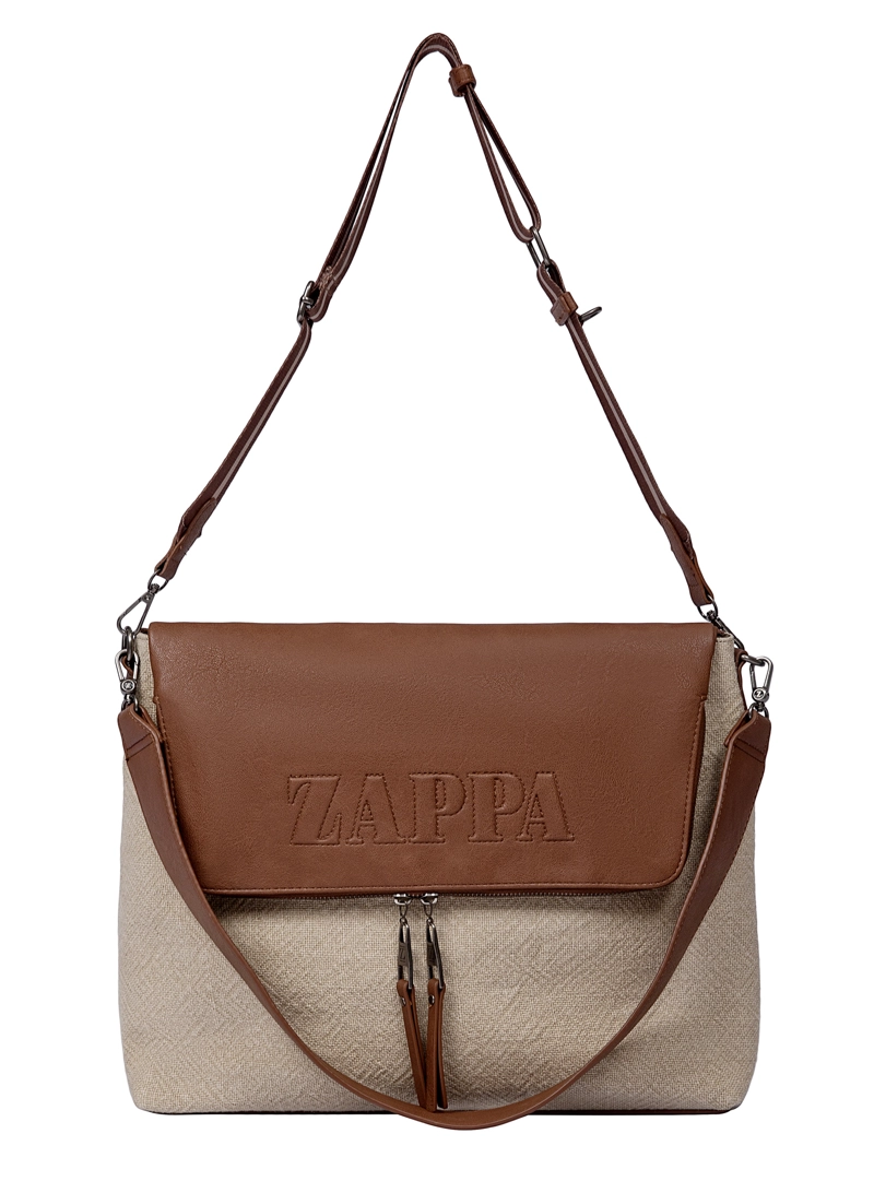 CARTERA BANDOLERA CANVAS TEJIDO + PU ZAPPA XL - ZAM081X | NEGRO - 8