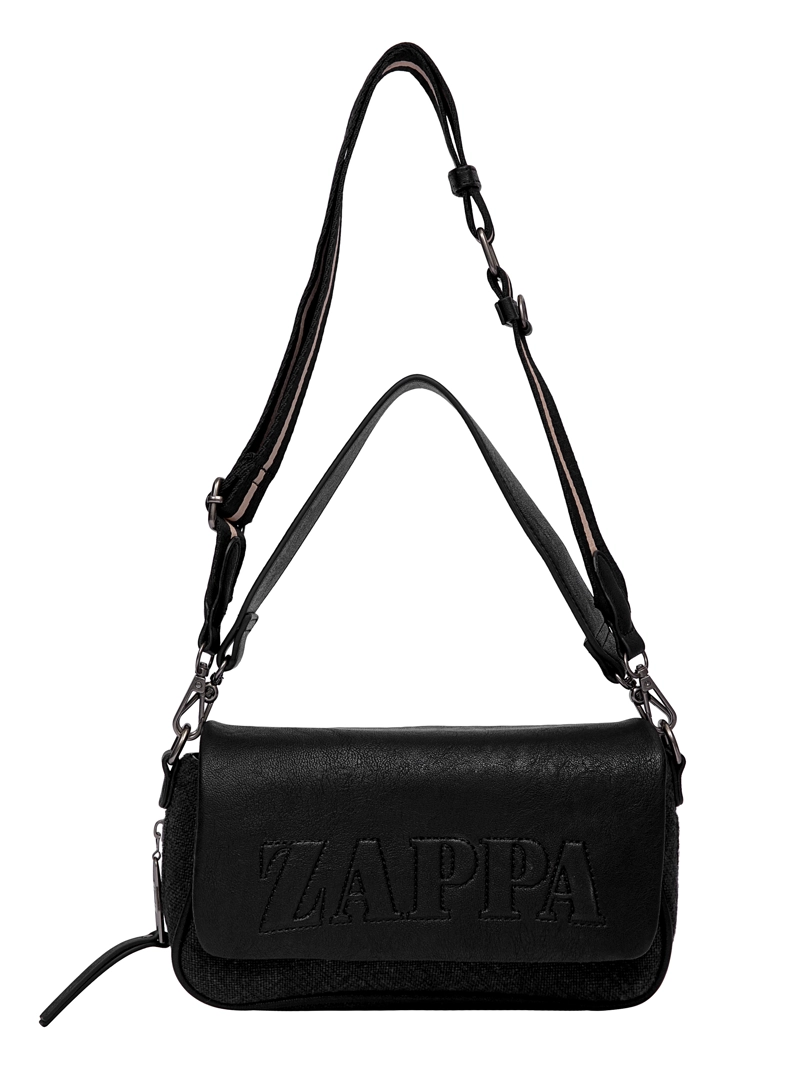 CARTERA BANDOLERA CANVAS TEJIDO + PU ZAPPA - ZAM082X | NEGRO - 3