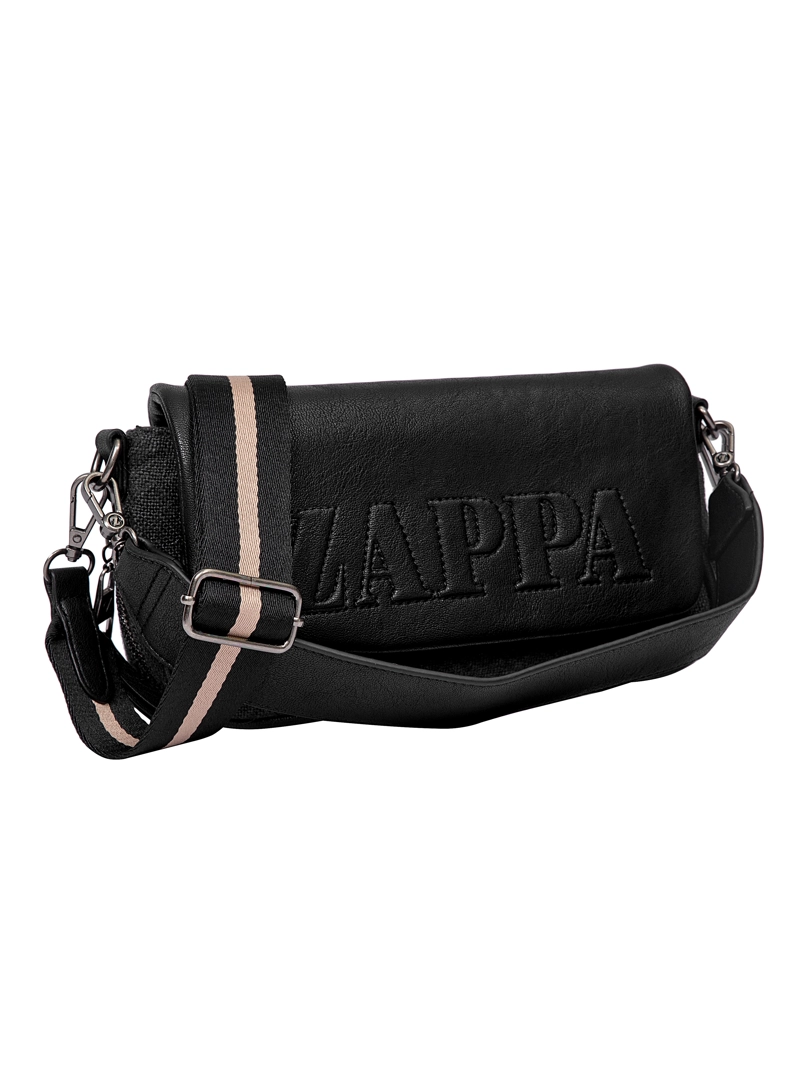 CARTERA BANDOLERA CANVAS TEJIDO + PU ZAPPA - ZAM082X | NEGRO - 4