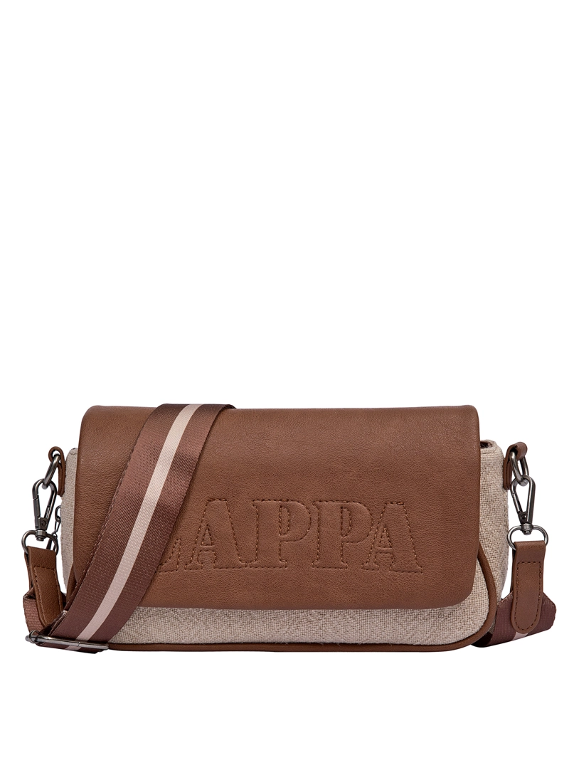 CARTERA BANDOLERA CANVAS TEJIDO + PU ZAPPA - ZAM082X | MARRON CLARO - 7