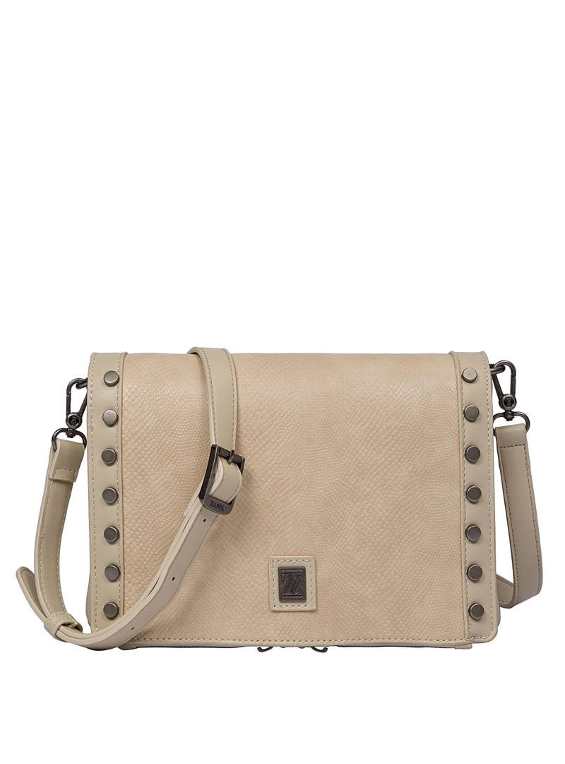 CARTERA BANDOLERA DETALLE TACHAS ZAPPA - ZAM087X | NEGRO - 1
