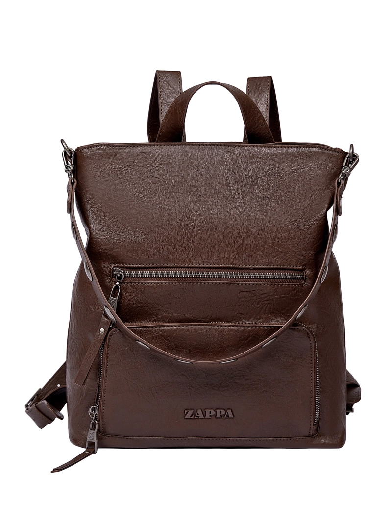 MOCHILA MUCHAS DETALLE TACHAS ZAPPA - ZAM084X | MARRON OSCURO - 7