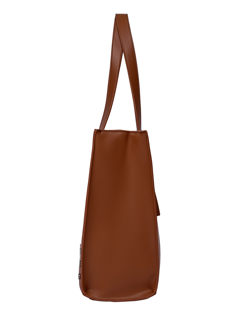 CARTERA TOTE XL DETALLE TACHAS ZAPPA - ZAM088X | MARRON CLARO - 5