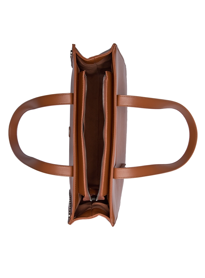 CARTERA TOTE XL DETALLE TACHAS ZAPPA - ZAM088X | MARRON CLARO - 7