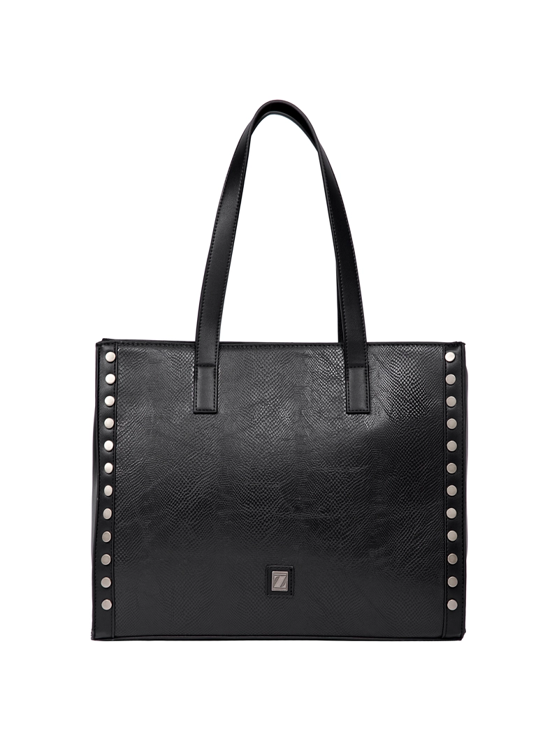 CARTERA TOTE XL DETALLE TACHAS ZAPPA - ZAM088X | NEGRO - 1