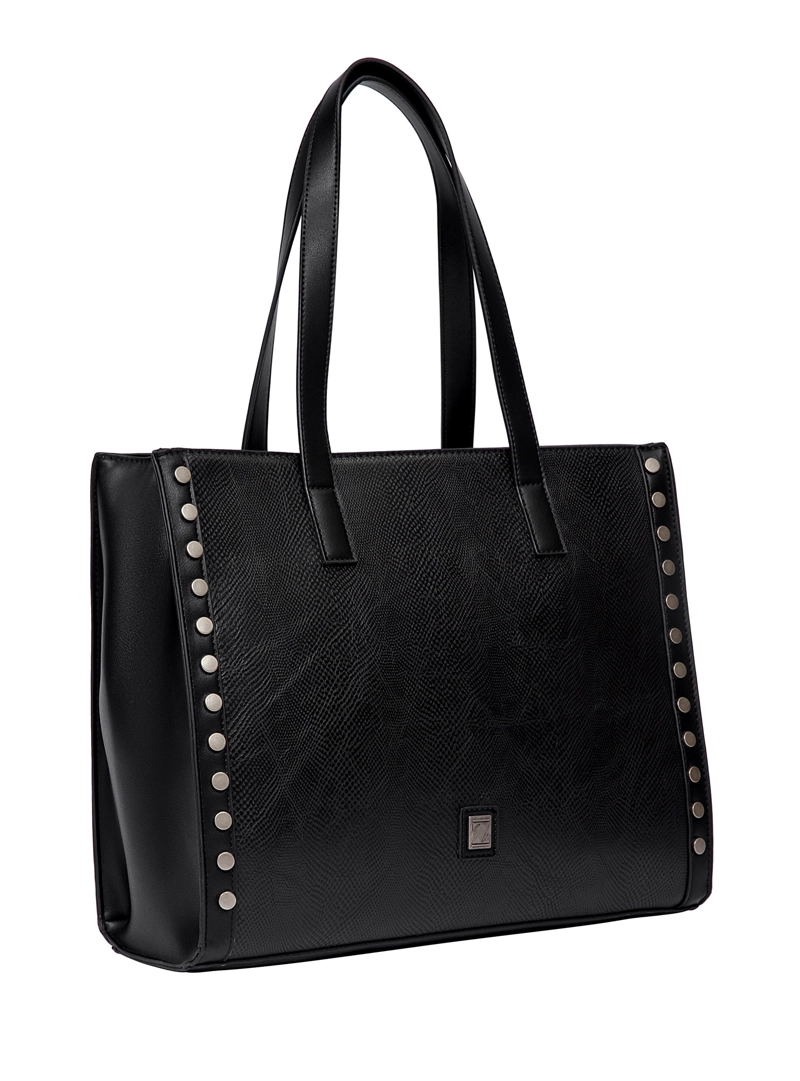 CARTERA TOTE XL DETALLE TACHAS ZAPPA - ZAM088X | NEGRO - 9