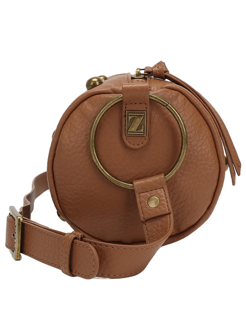 CARTERA BANDOLERA TIPO CILINDRO ZAPPA - ZAM091X | MARRON CLARO - 4