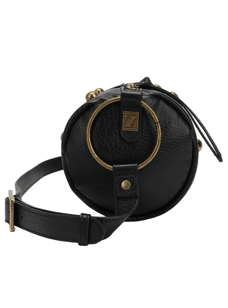 CARTERA BANDOLERA TIPO CILINDRO ZAPPA - ZAM091X | NEGRO - 4
