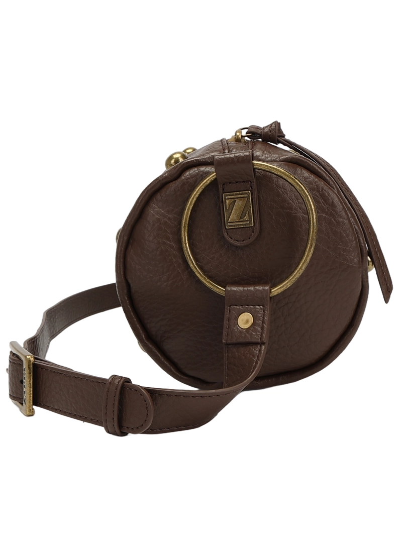 CARTERA BANDOLERA TIPO CILINDRO ZAPPA - ZAM091X | MARRON OSCURO - 4
