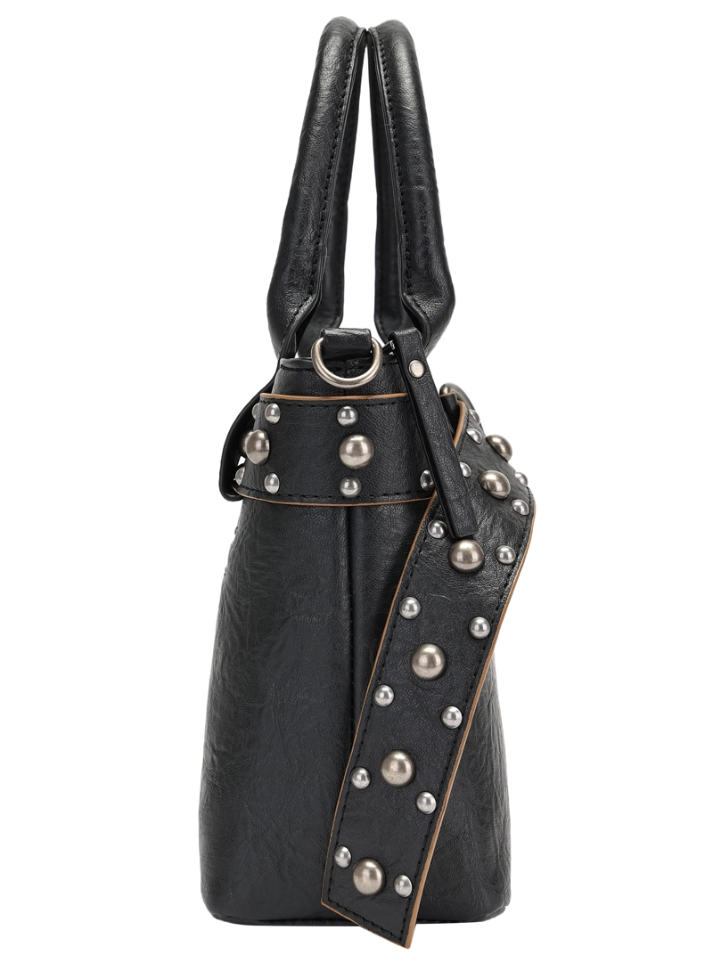 CARTERA BANDOLERA DETALLE CINTURON ZAPPA - ZAM092X | NEGRO - 4