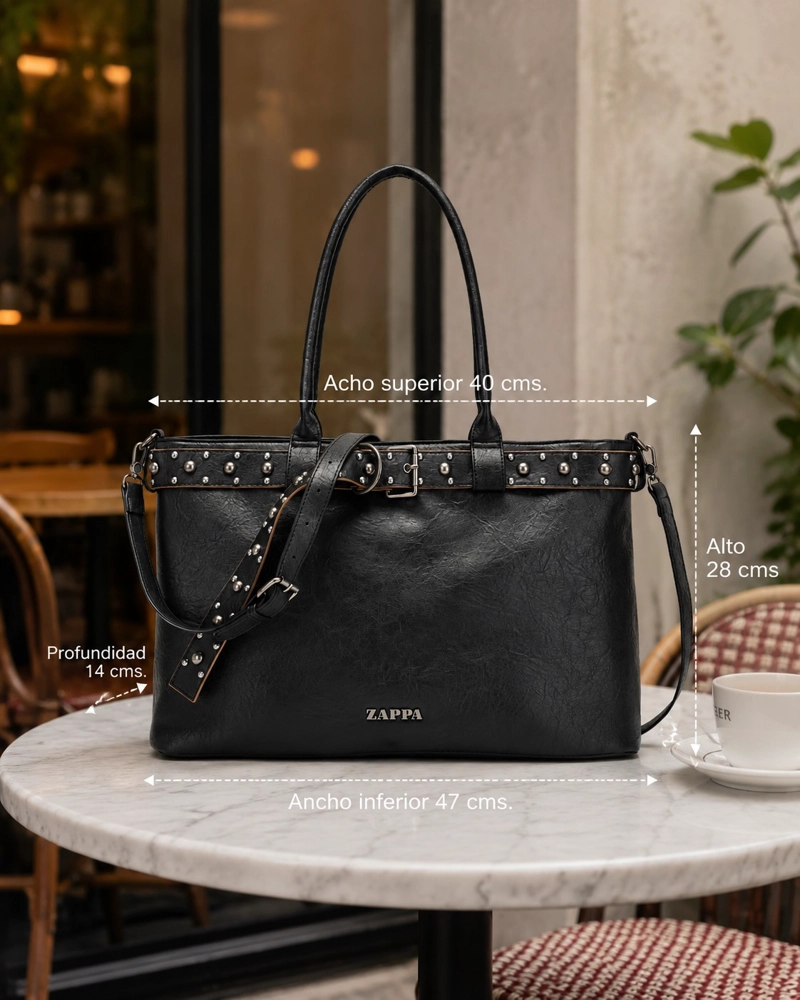 CARTERA TOTE XL DETALLE CINTRUON ZAPPA - ZAM093X