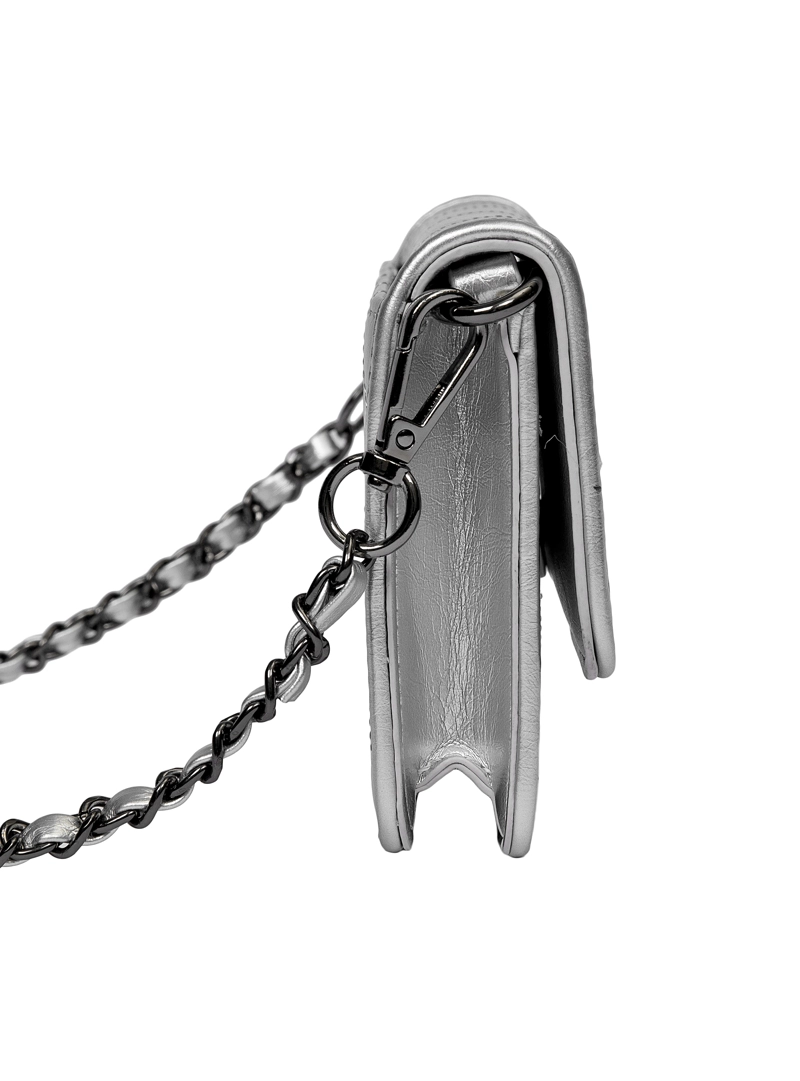 MINI CARTERA FIESTA CON CADENA ZAPPA - ZAM095X | PLATEADO - 5
