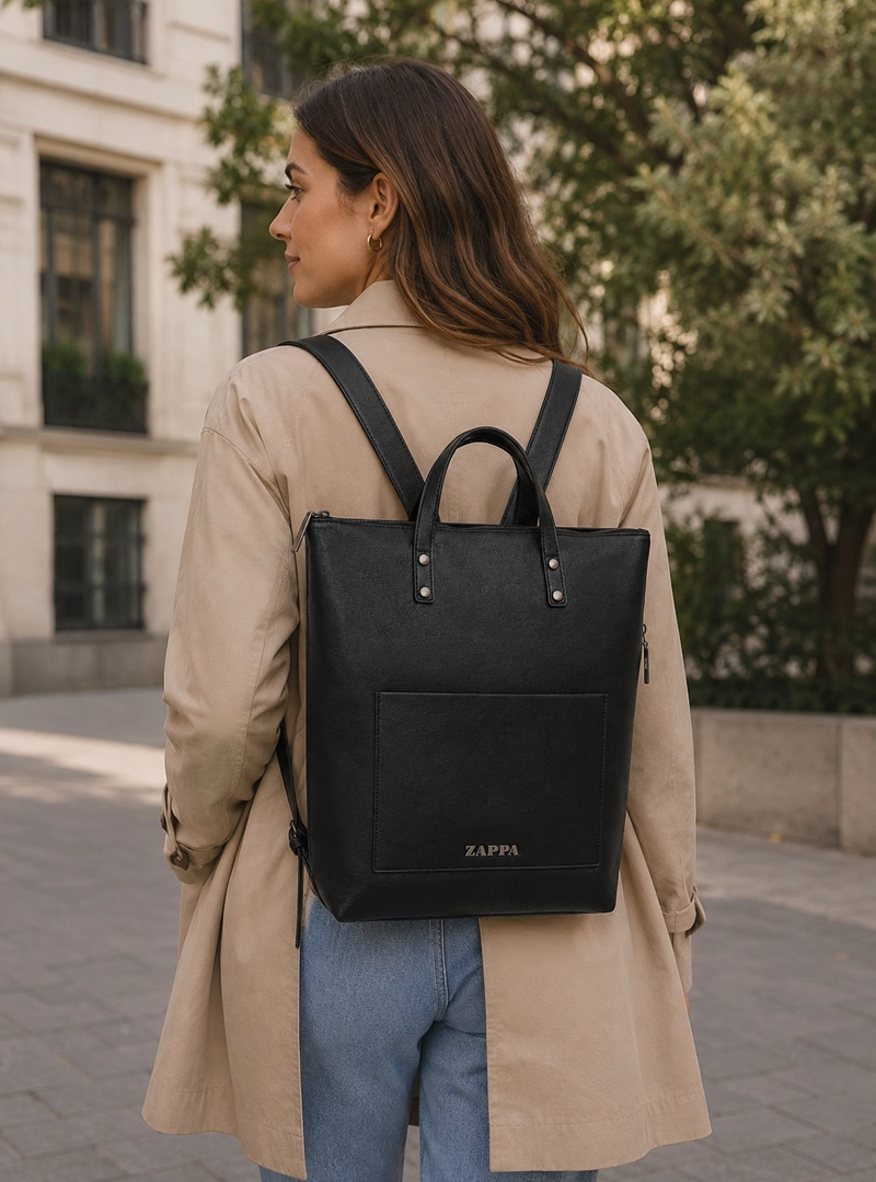 MOCHILA MUJER PORTA LAPTOP ZAPPA - ZAM094X | NEGRO - 1