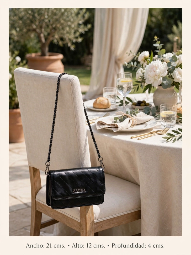 CARTERA BANDOLERA FIESTA ZAPPA - ZAM096X | NEGRO - 2