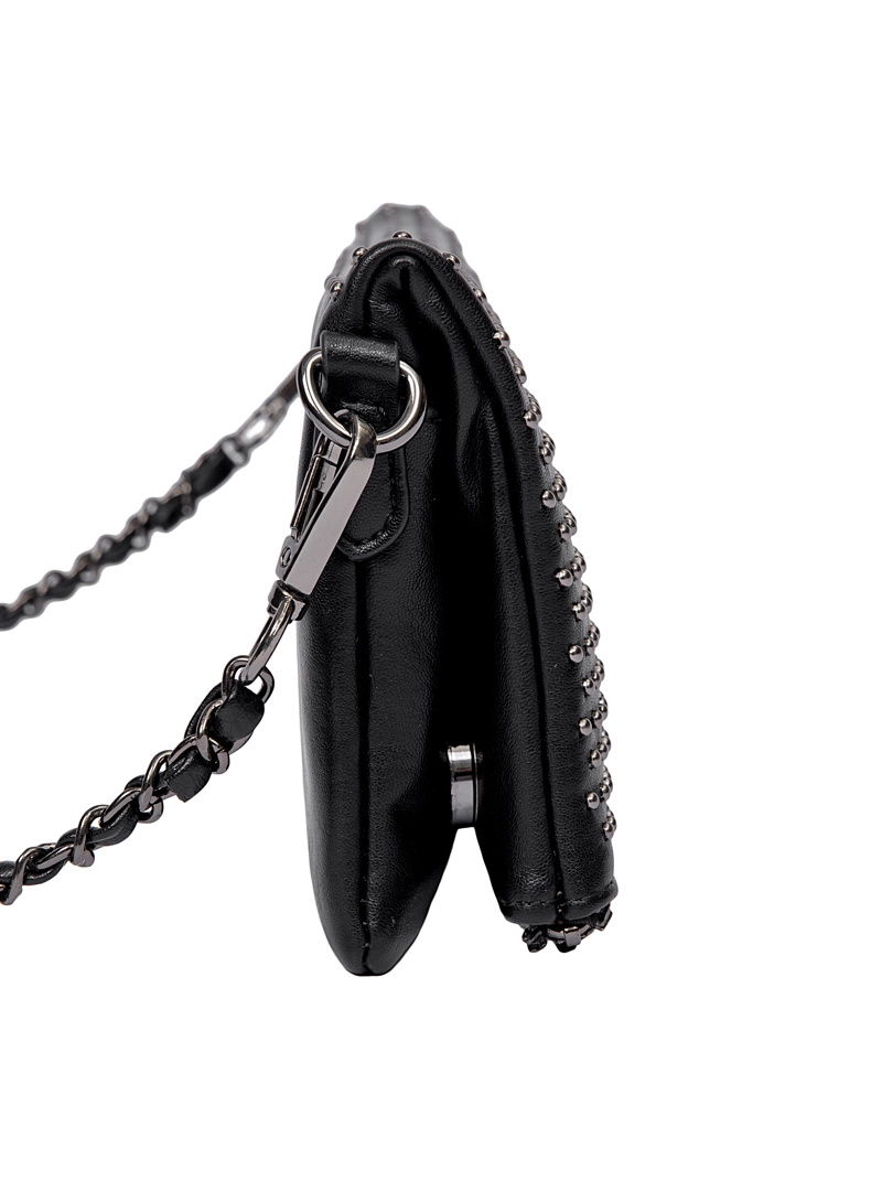 CARTERA BANDOLERA FIESTA DETALLE TACHAS ZAPPA - ZAM097X | NEGRO - 4