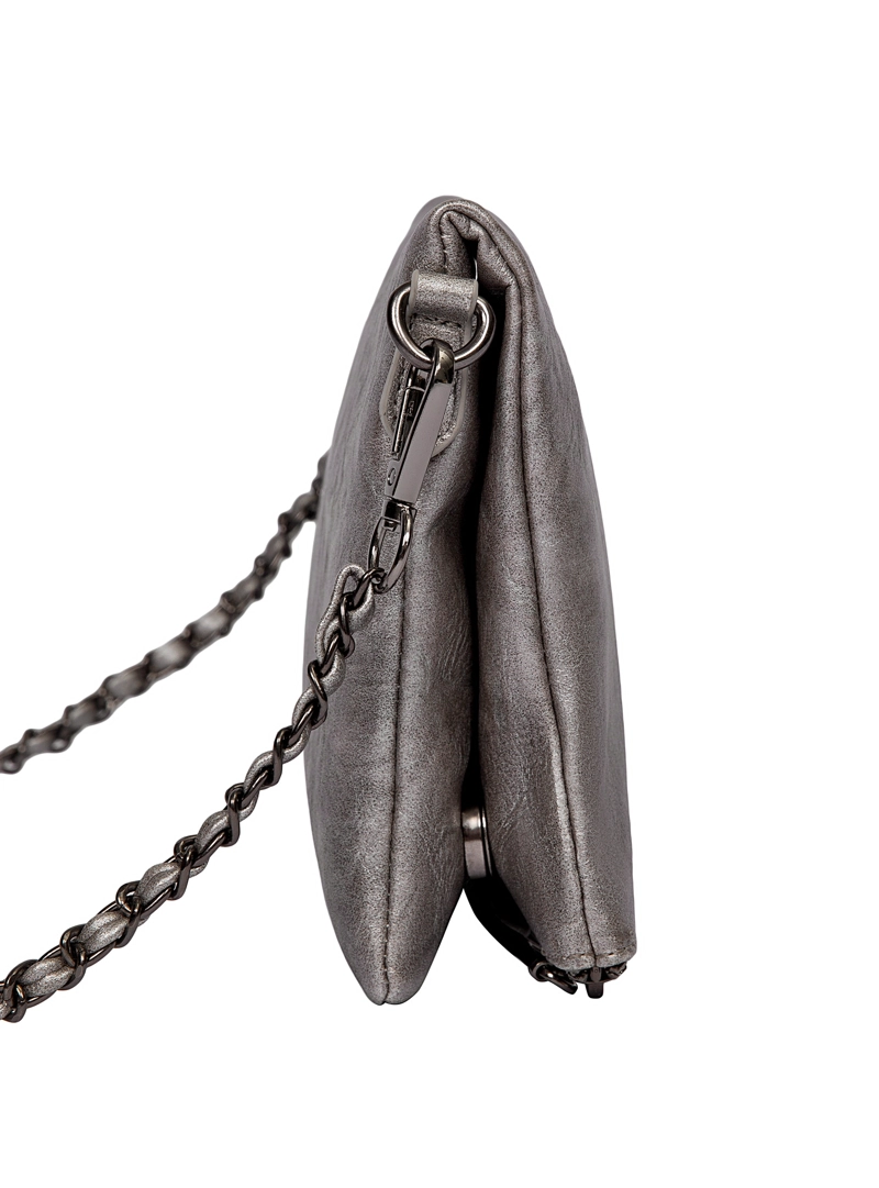 CARTERA BANDOLERA FIESTA EFECTO VINTAGE ZAPPA - ZAM098X | PLATEADO - 5