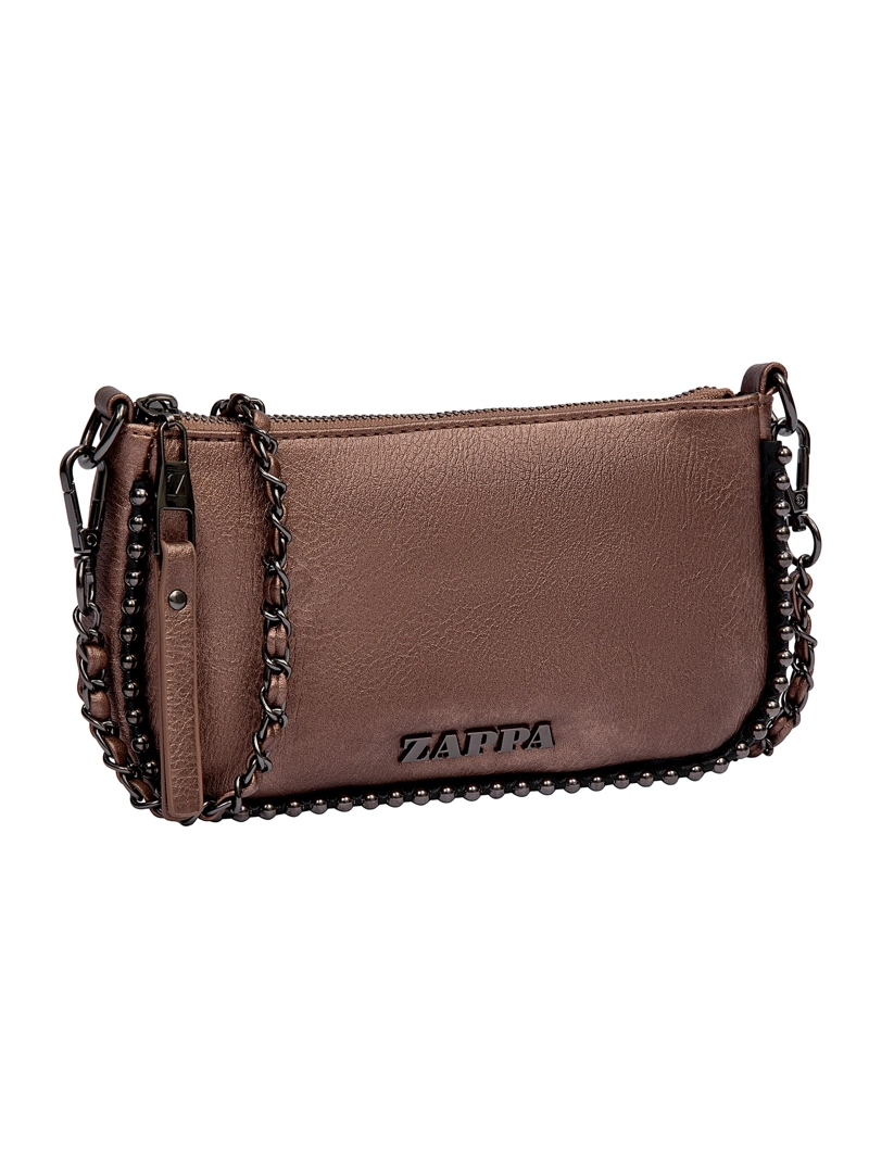 MINI CARTERA FIESTA CON ESFERAS Y TACHAS ZAPPA - ZAM099X | DORADO OSCURO - 4