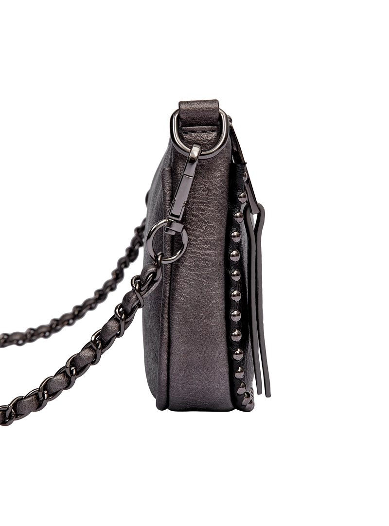 MINI CARTERA FIESTA CON ESFERAS Y TACHAS ZAPPA - ZAM099X | PLATEADO - 5