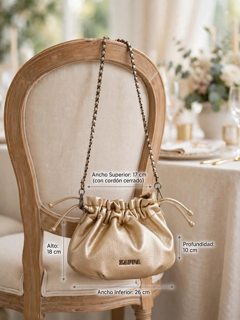 CARTERA BOMBONERA FIESTA ZAPPA - ZAM100X | DORADO - 2