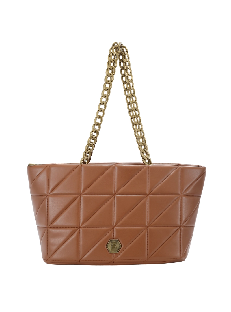 CARTERA TOTE QUILT Y CADENA ZAPPA - ZAM104X | NEGRO - 1