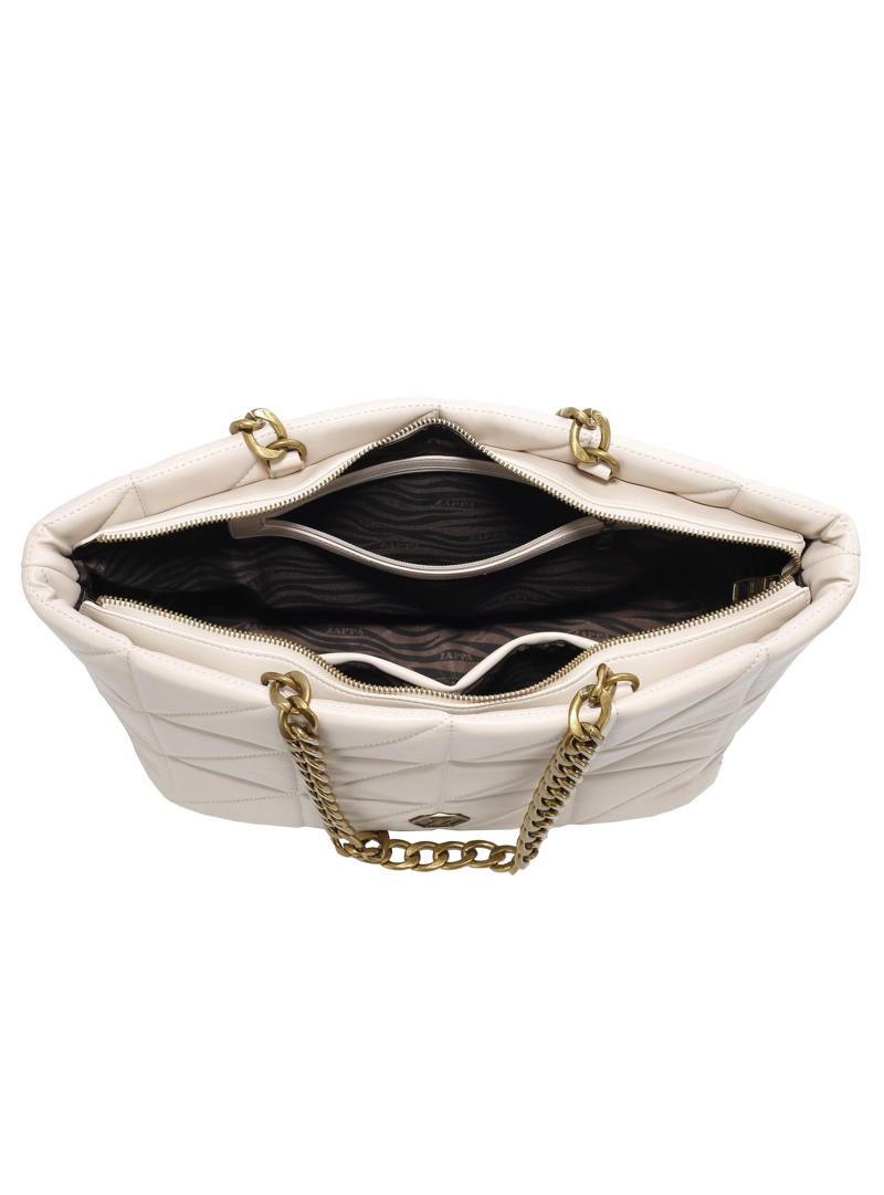CARTERA TOTE QUILT Y CADENA ZAPPA - ZAM104X | NEGRO - 9