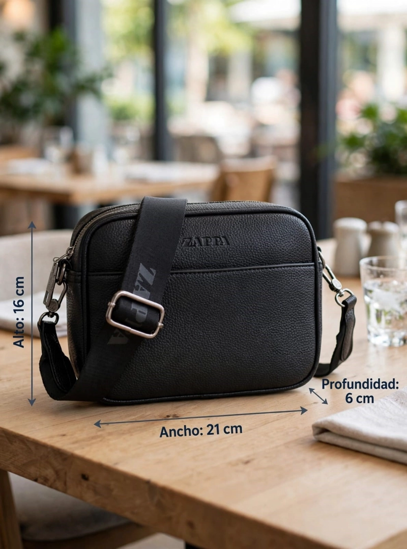 CARTERA BANDOLERA MULTIPLES BOLSILLOS ZAPPA - ZAM101X - 2