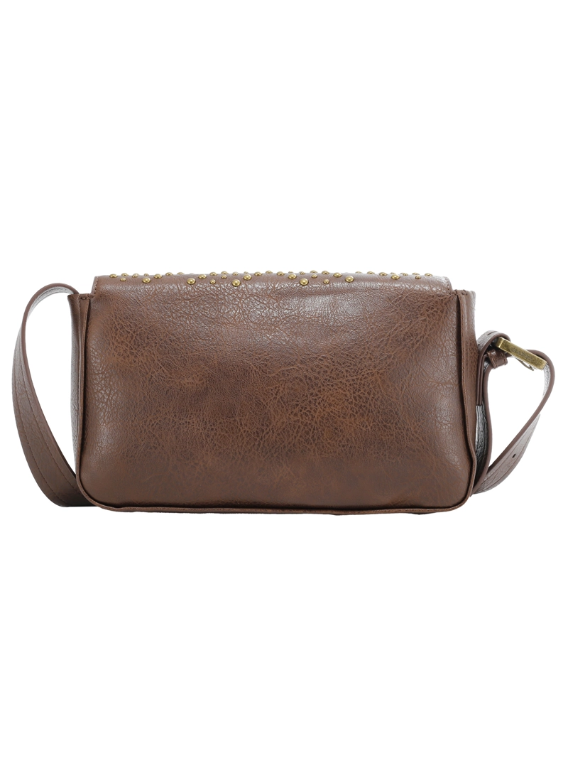 CARTERA BANDOLERA DETALLE TACHAS ZAPPA - ZAM105X | MARRON OSCURO - 5