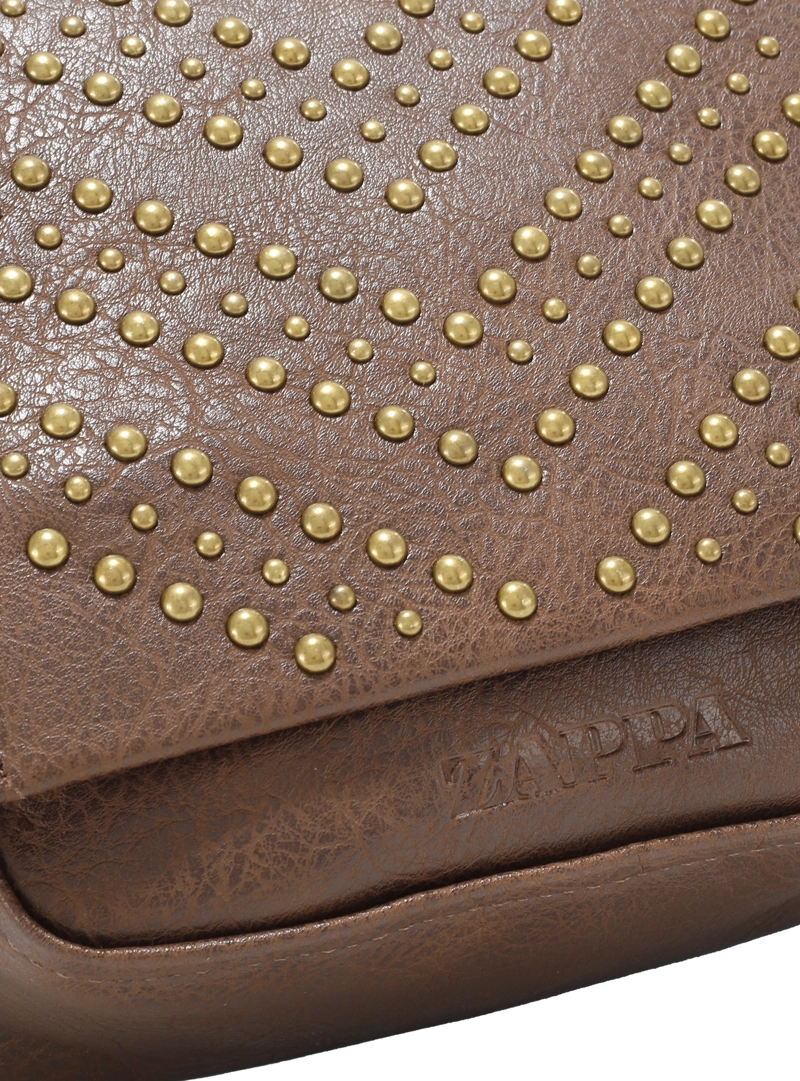 CARTERA BANDOLERA DETALLE TACHAS ZAPPA - ZAM106X | NEGRO - 6