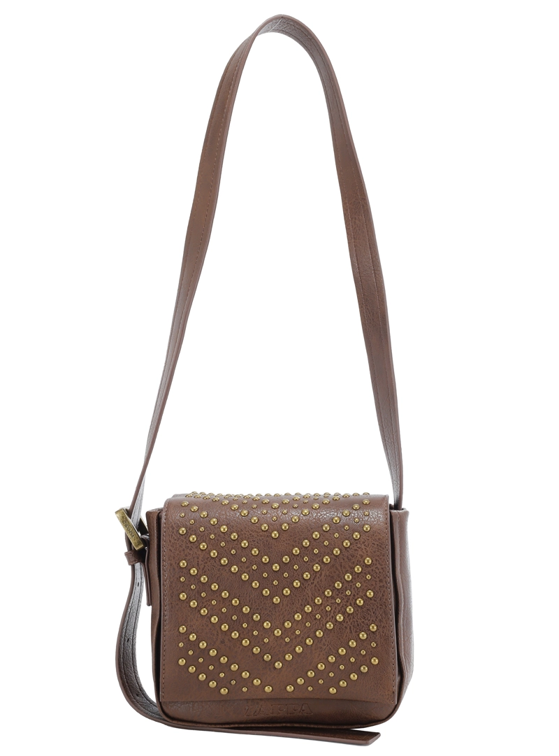 CARTERA BANDOLERA DETALLE TACHAS ZAPPA - ZAM106X | MARRON OSCURO - 3