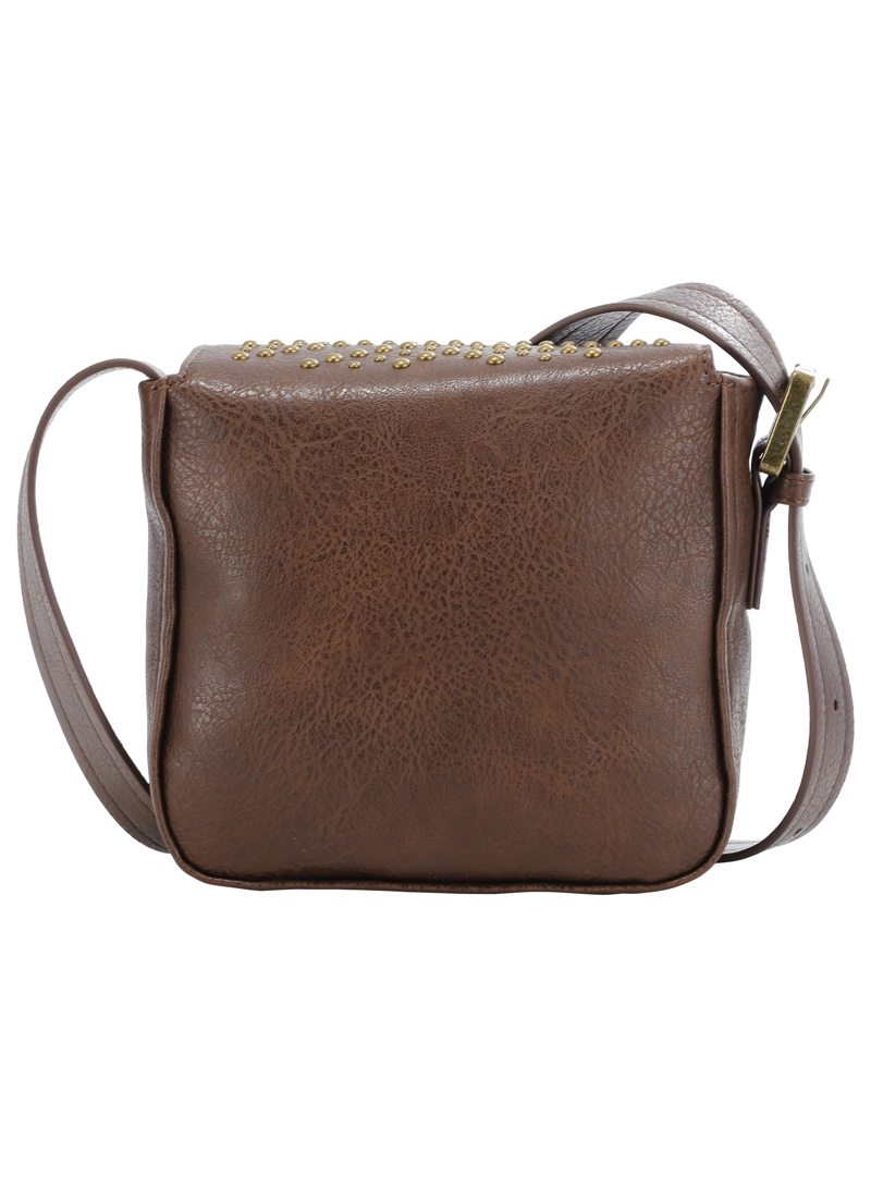 CARTERA BANDOLERA DETALLE TACHAS ZAPPA - ZAM106X | MARRON OSCURO - 5