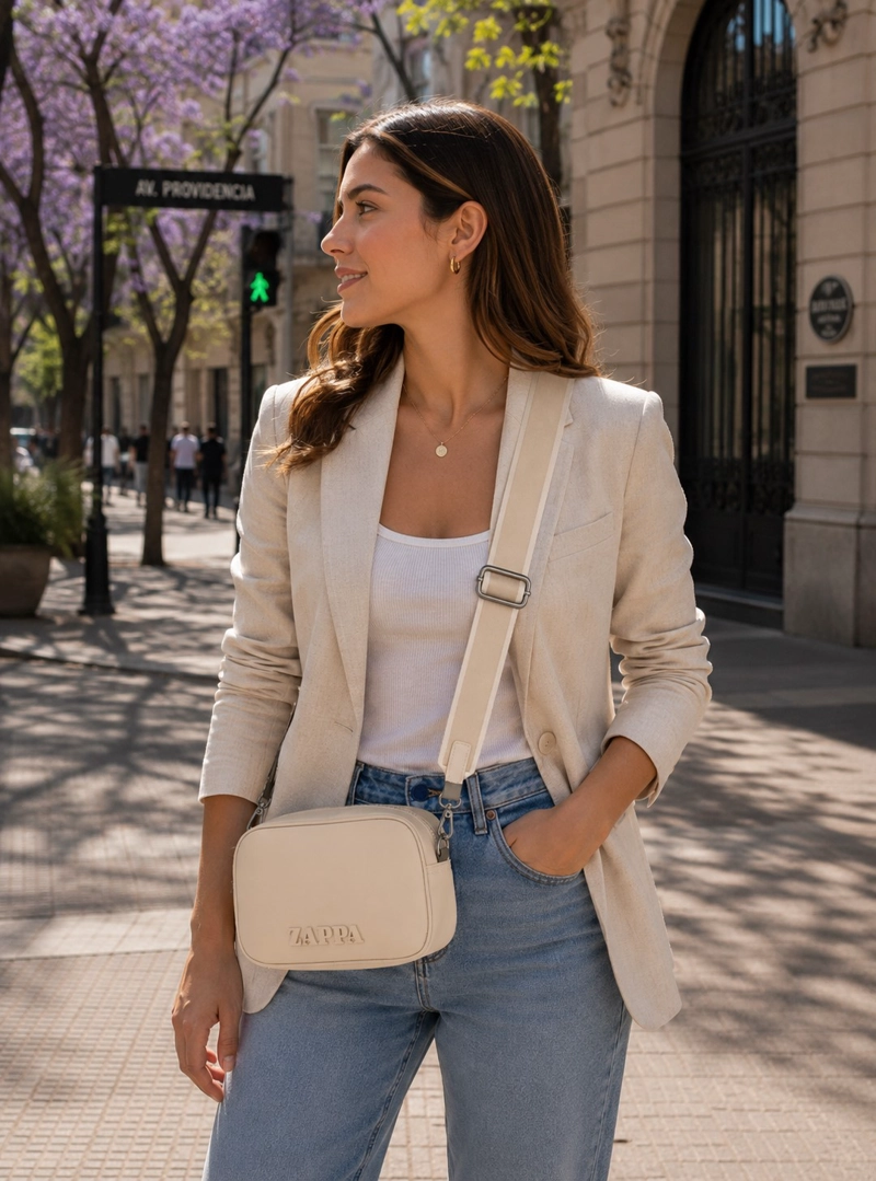 CARTERA BANDOLERA LIVIANA ZAPPA - ZAM107X | BEIGE - 1