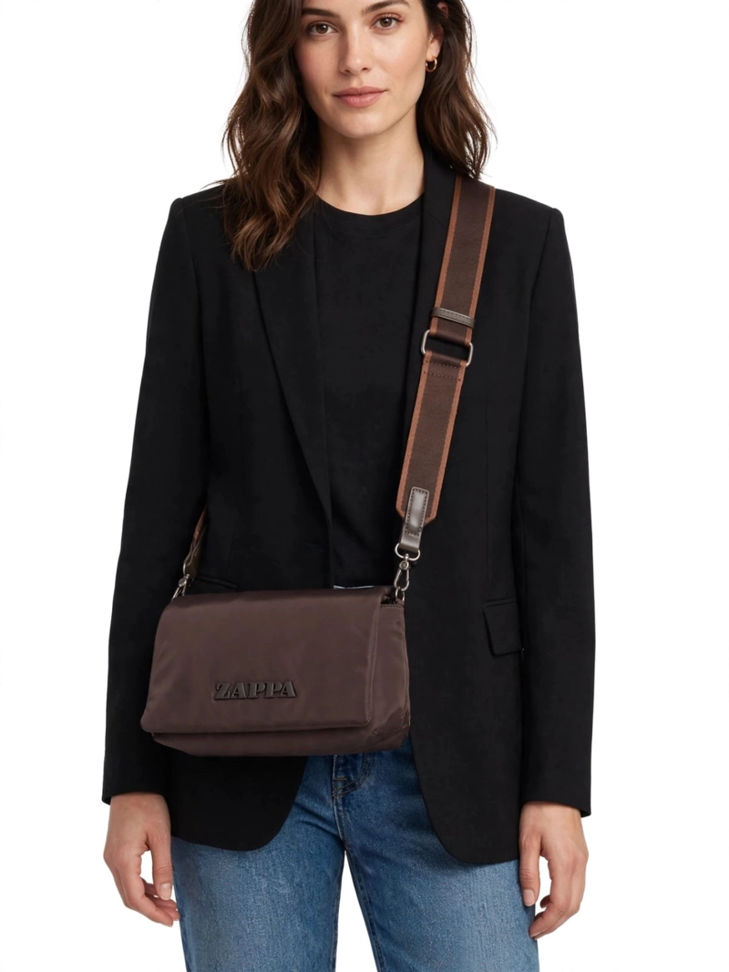 CARTERA BANDOLERA LIVIANA ZAPPA - ZAM108X | MARRON OSCURO - 1