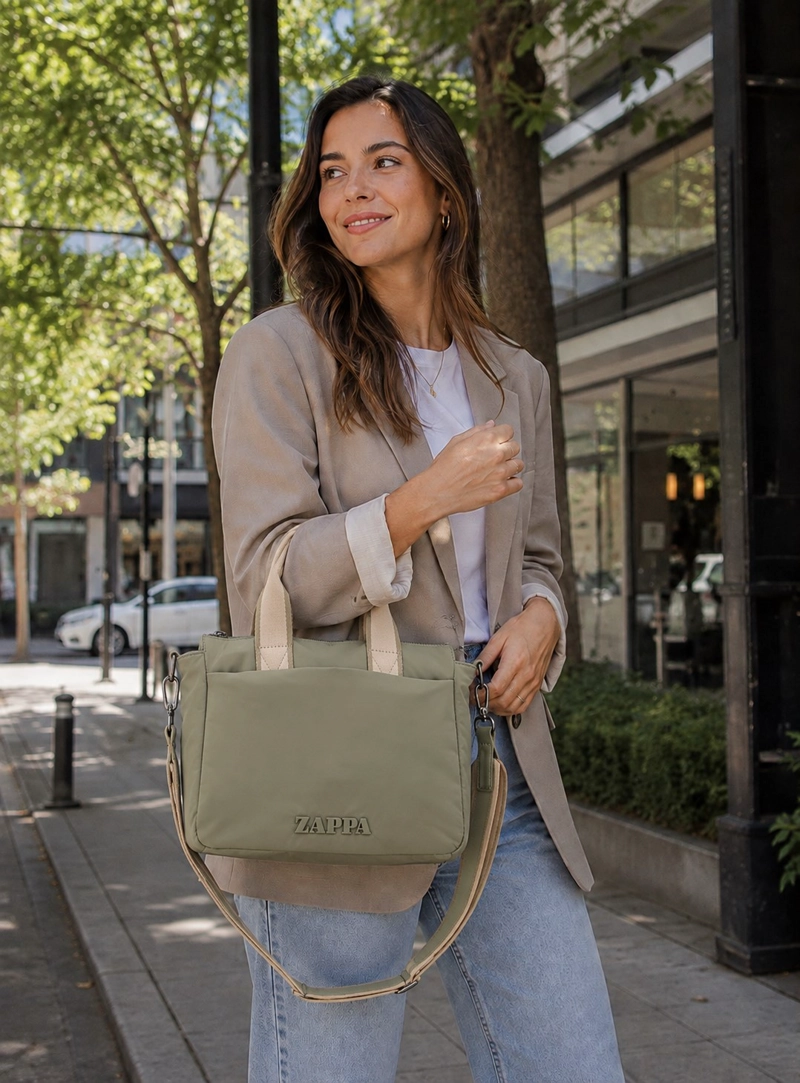 CARTERA BANDOLERA ACOLCHADA ZAPPA - ZAM109X | VERDE - 1