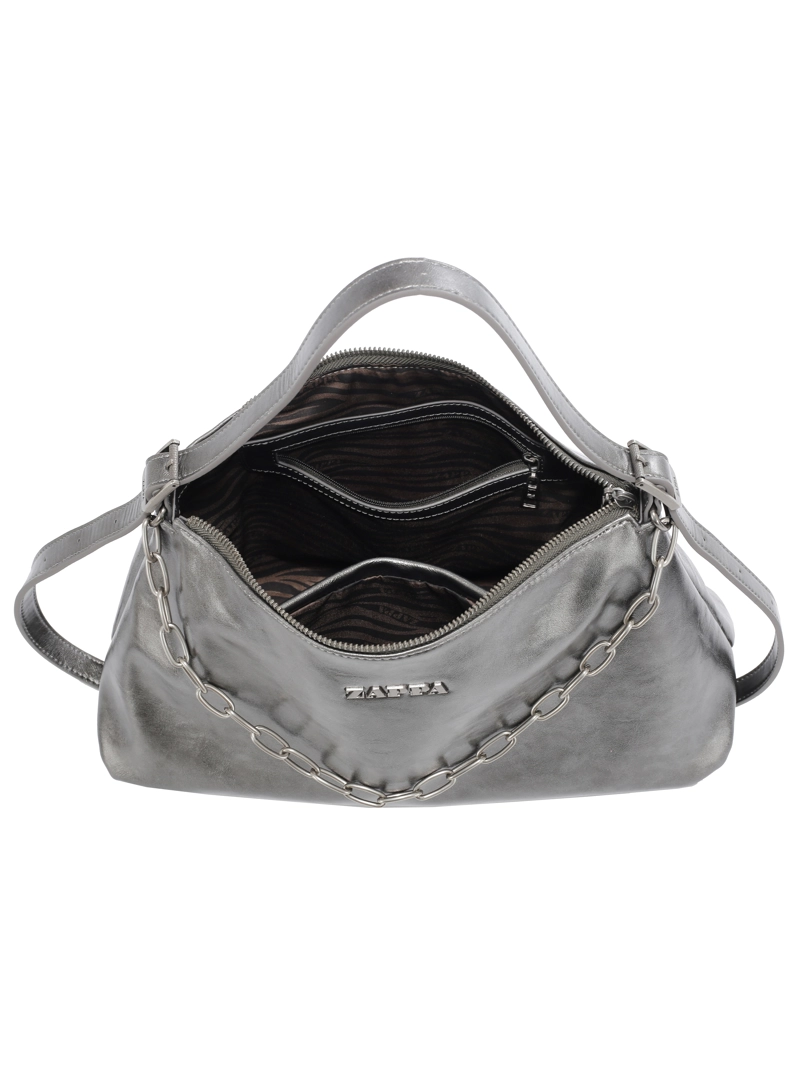 CARTERA TOTE DETALLE CADENA ZAPPA - ZAM110X | PLATEADO - 5