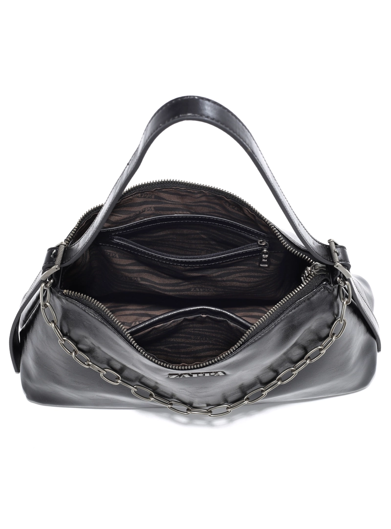 CARTERA TOTE DETALLE CADENA ZAPPA - ZAM110X | NEGRO - 5