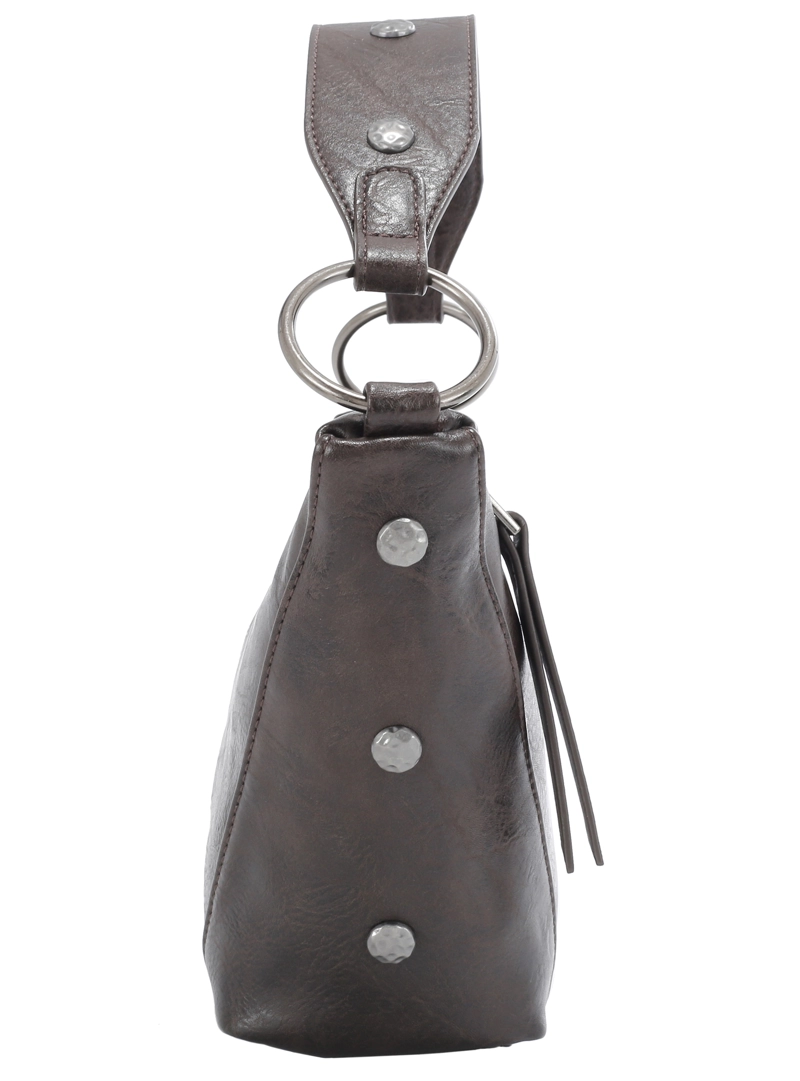 CARTERA TOTE CON TACHAS ZAPPA - ZAM116X | MARRON OSCURO - 4