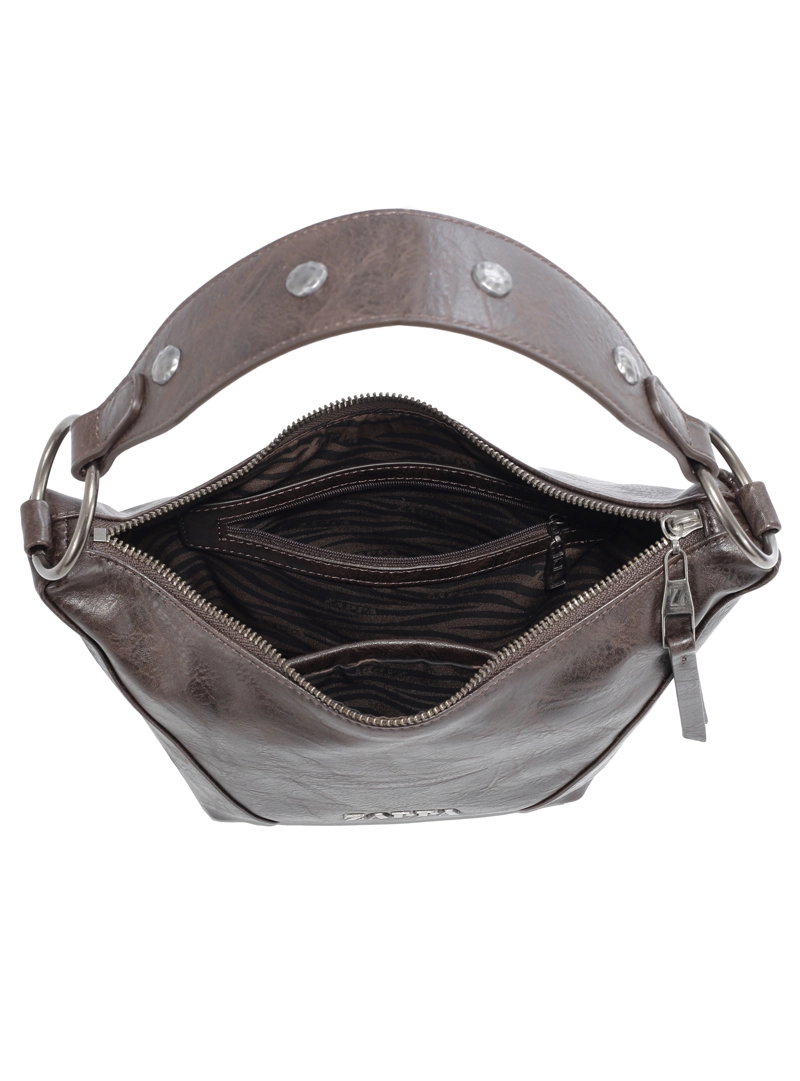 CARTERA TOTE CON TACHAS ZAPPA - ZAM116X | MARRON OSCURO - 5