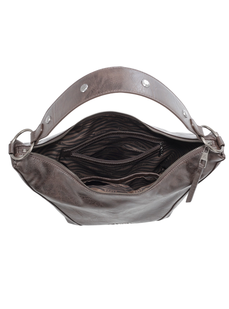 CARTERA TOTE CON TACHAS ZAPPA - ZAM117X | MARRON OSCURO - 5
