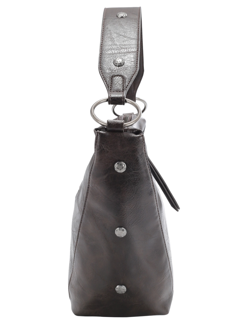 CARTERA TOTE CON TACHAS ZAPPA - ZAM117X | MARRON OSCURO - 8