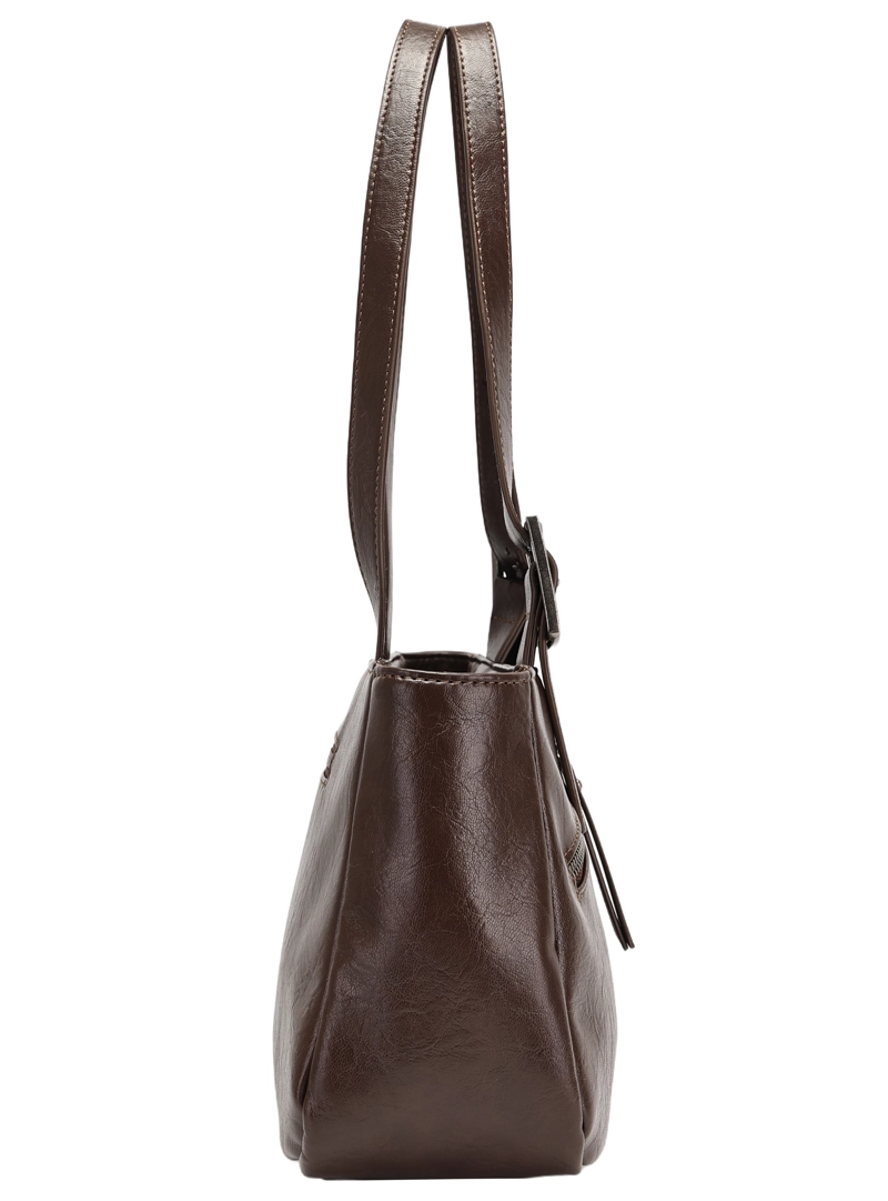 CARTERA TOTE BAGUETTE ZAPPA - ZAM086X | MARRON OSCURO - 7