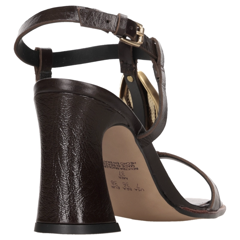 SANDALIA CASUAL MUJER MINGO - MIM0223 | MARRON OSCURO - 3